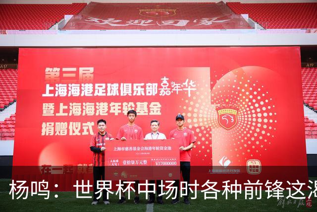 杨鸣：世界杯中场时各种前锋这渴了那饿了全来了 谁能记住后卫呢